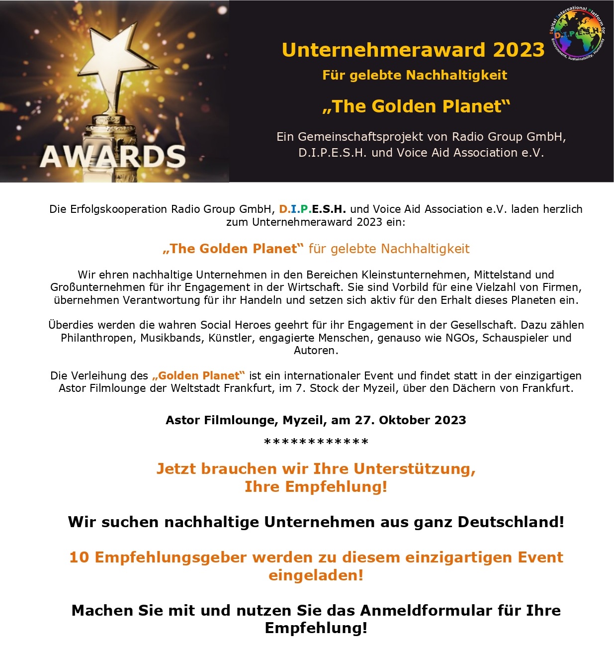 Webseitentext zum Golden Planet 2023_1